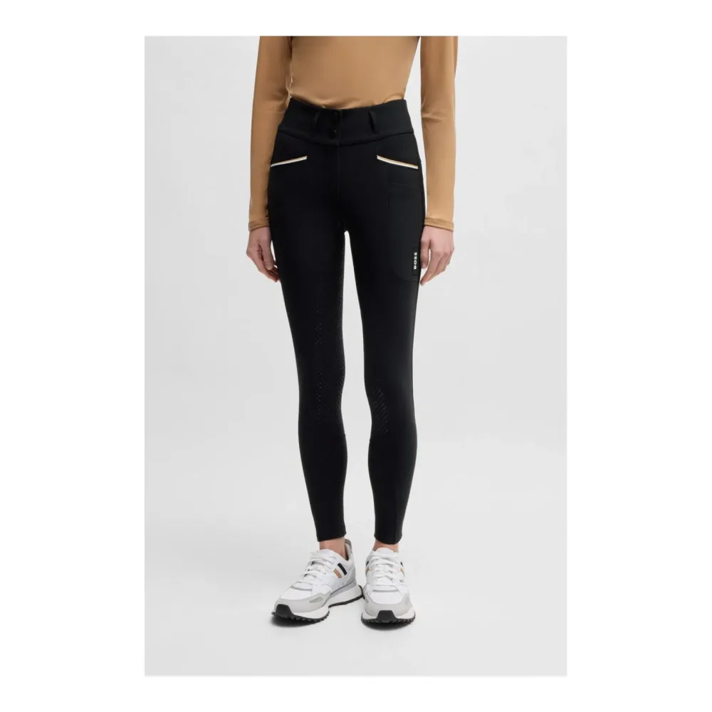 BOSS Equestrian Reithose Hailey Highwaist Vollbesatz - Black -  Farbe: Black, Grösse: XS