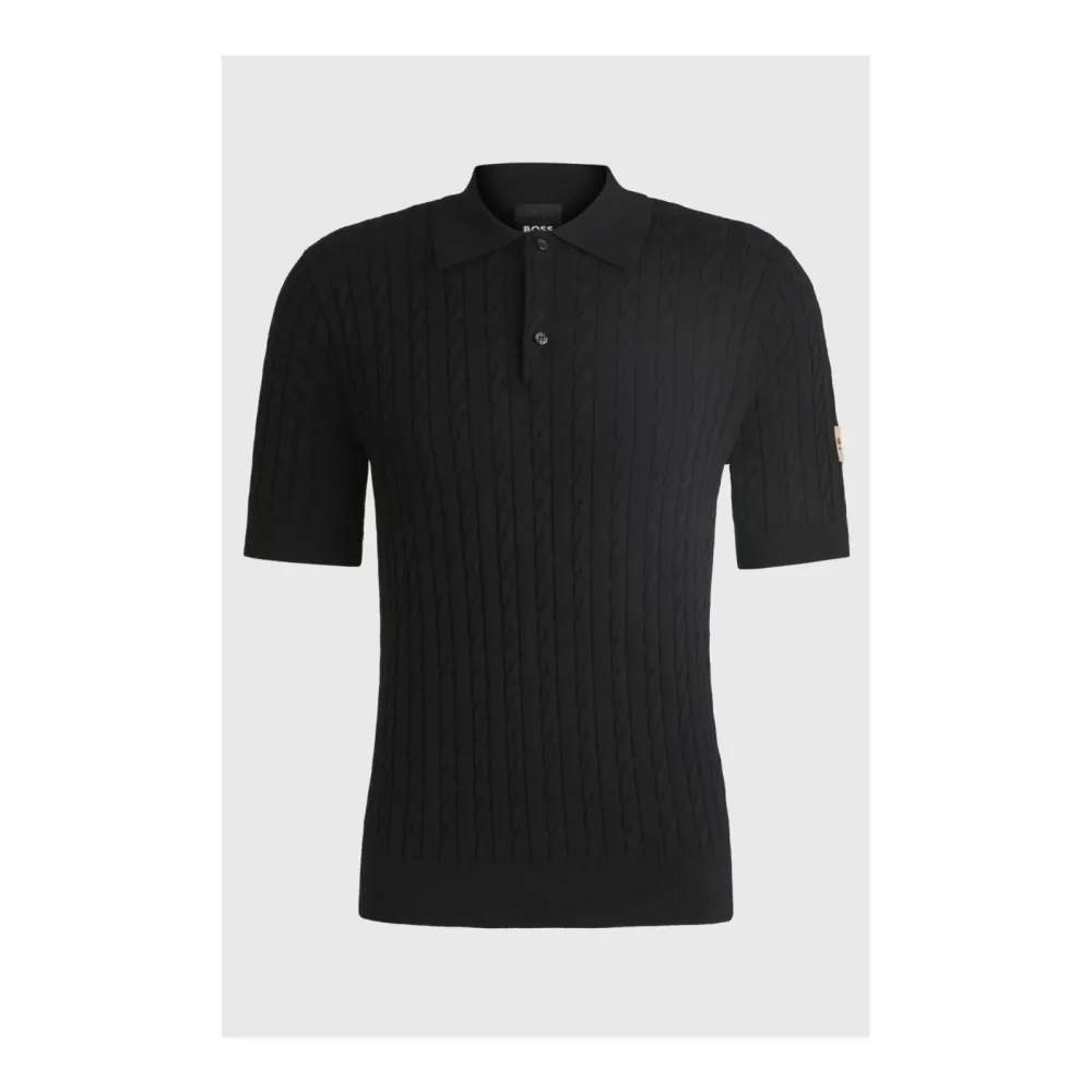 BOSS Equestrian Polo Strick Lewis Herren - Black -  Grösse Bekleidung Herren: M
