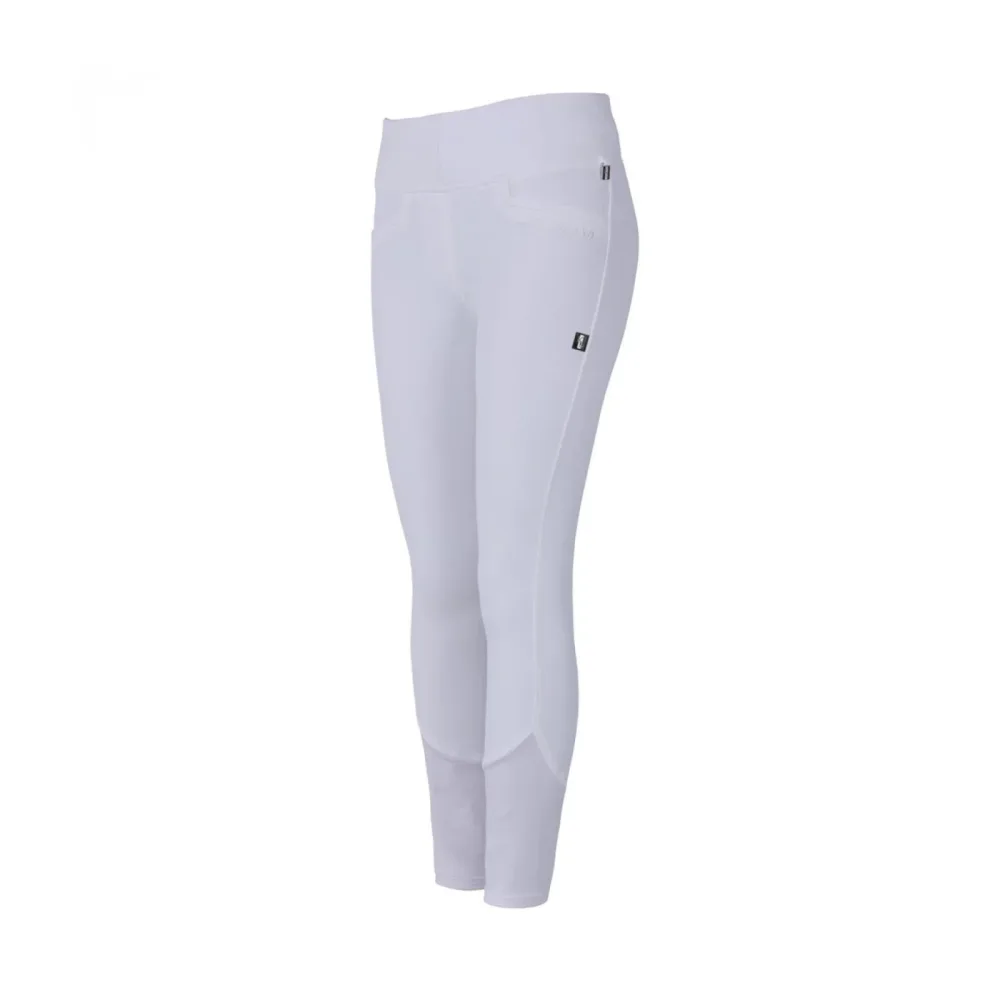 Kingsland Reitleggings KLKatja Classic Kniegrip Damen - weiss Farbe: Weiss, Grösse Bekleidung Damen: 40