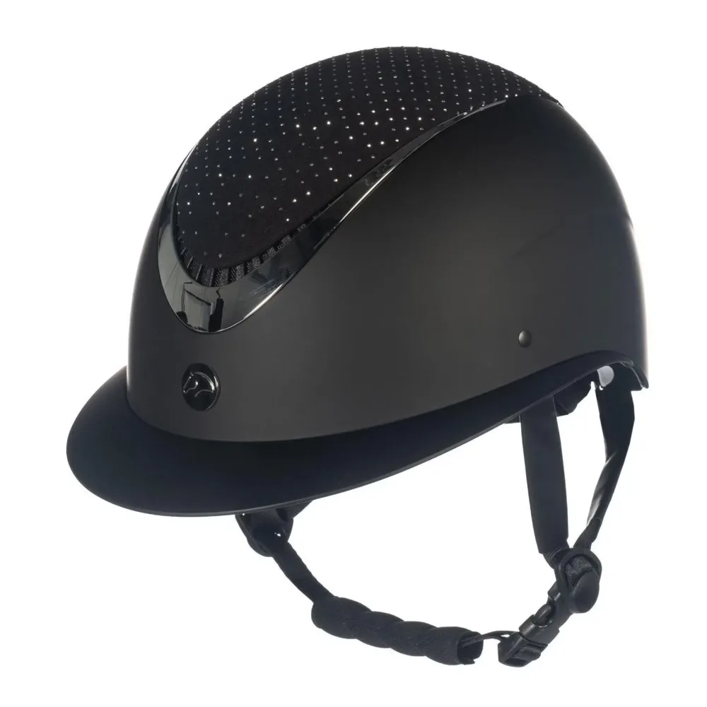 HKM Reithelm Alarion Diamond - Schwarz/Silber -  Reithelmgrössen: 58-60, Farbe: Schwarz/Silber