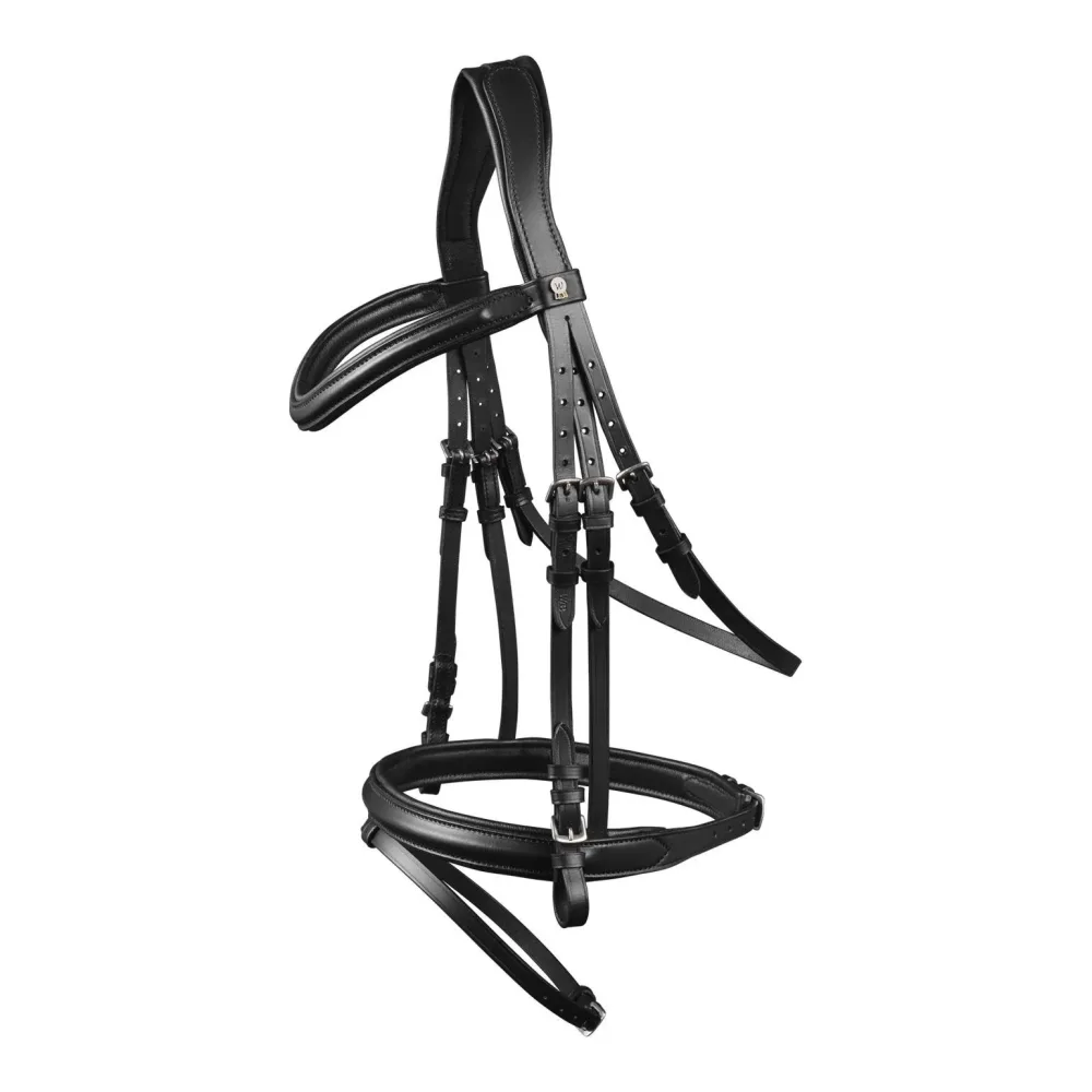 Waldhausen X-Line Trensenzaum London - Schwarz -  Farbe: Schwarz, Grösse Zaum: WB