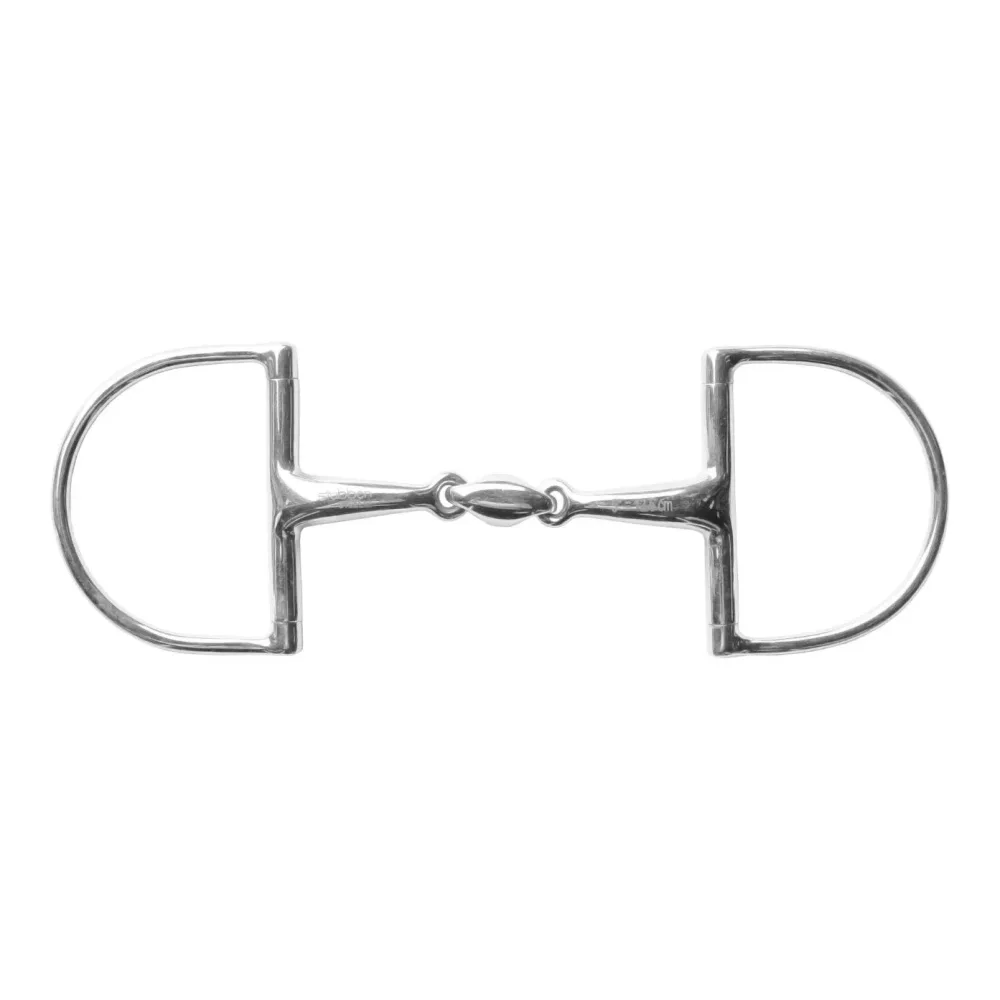 Stübben D-Ring doppel gebrochen Stainless steel Stärke: 16 mm, Gebisslängegrösse: 12.5 cm