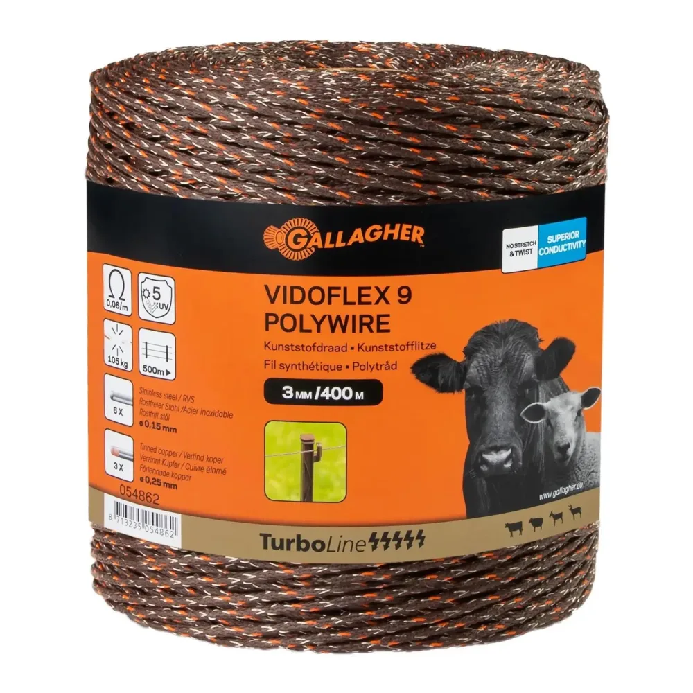 Gallagher Vidoflex 9 TurboLine Plus - Terra -