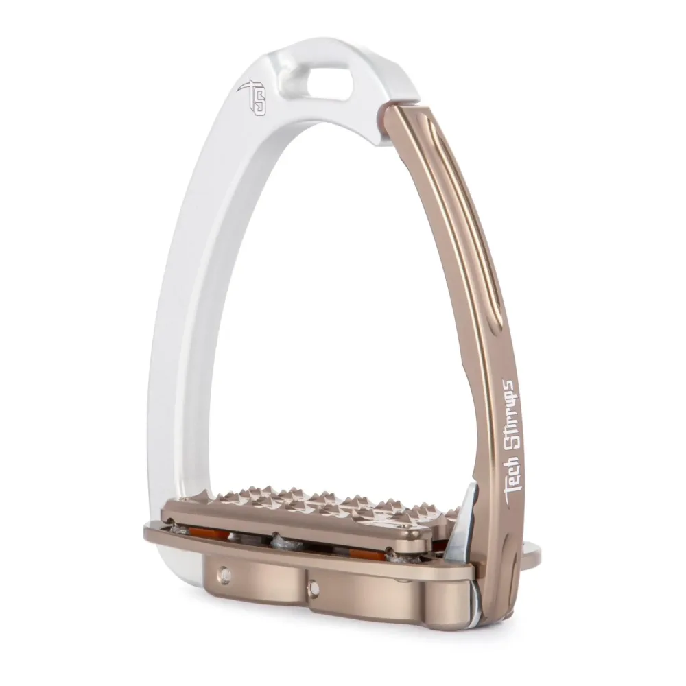 Tech Stirrups Sicherheitssteigbügel Venice Plus Evo - Silber/Braun -  Grösse: One Size, Farbe: Silber/Braun