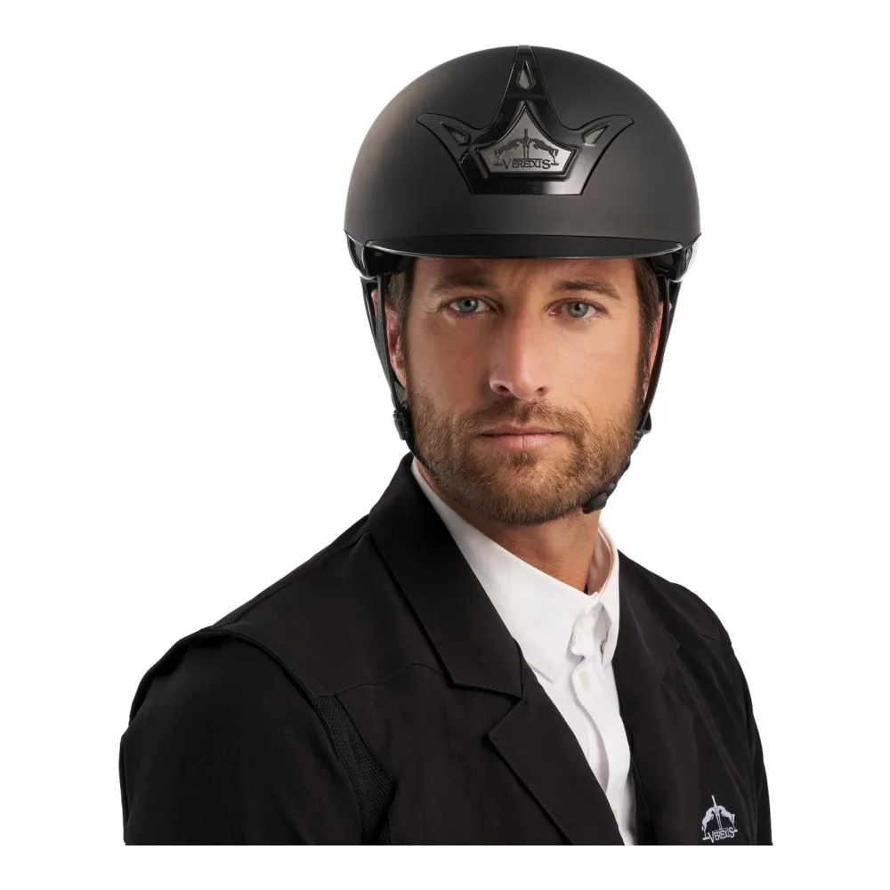 Veredus Reithelm Vita Standard Visor Matte - Black Matte -  Grösse Reithelm: 53 / M