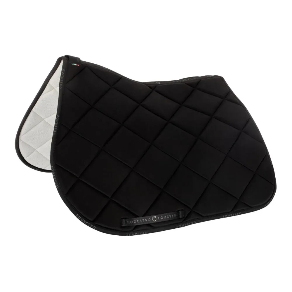 Equestro Springschabracke GP mit Umrandung ohne Logo - Schwarz/Schwarz -  Farbe: Schwarz/Schwarz, Grösse Schabracken: Full
