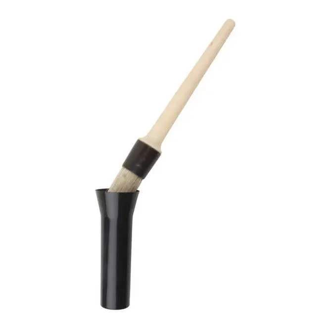 Waldhausen Hufpinsel mit Kappe - Hellbraun/Schwarz -