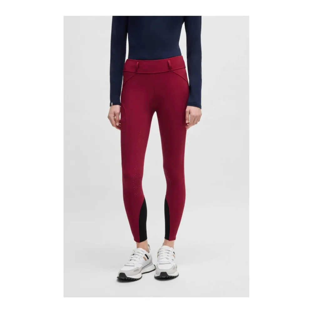 BOSS Equestrian Reitleggings Hybrid High Waist Vollbesatz - Red Dahlia -  Grösse: XS