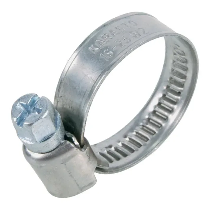 Geka Schlauchschellen W2 - Grau -  Durchmesser: 12 - 22 mm