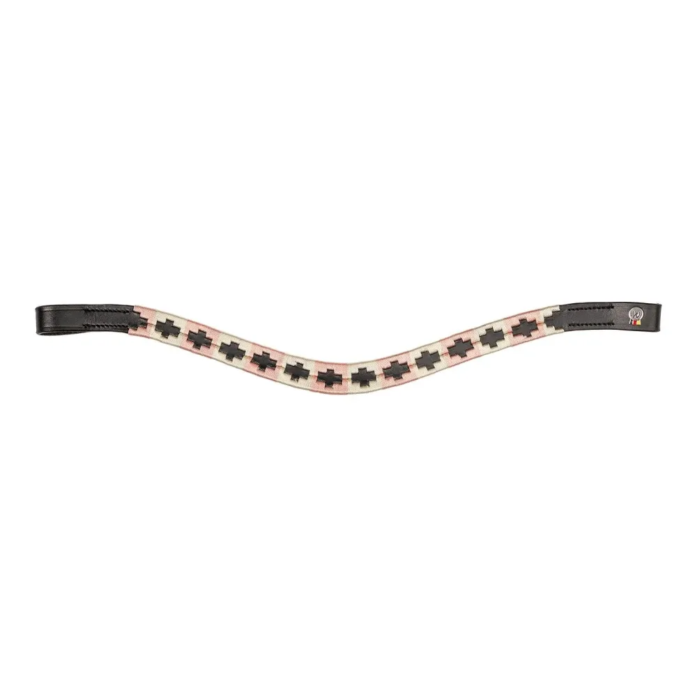 Waldhausen Stirnband Polo X-Line - Schwarz Rosa -  Grösse: WB, Farbe: Schwarz Rosa