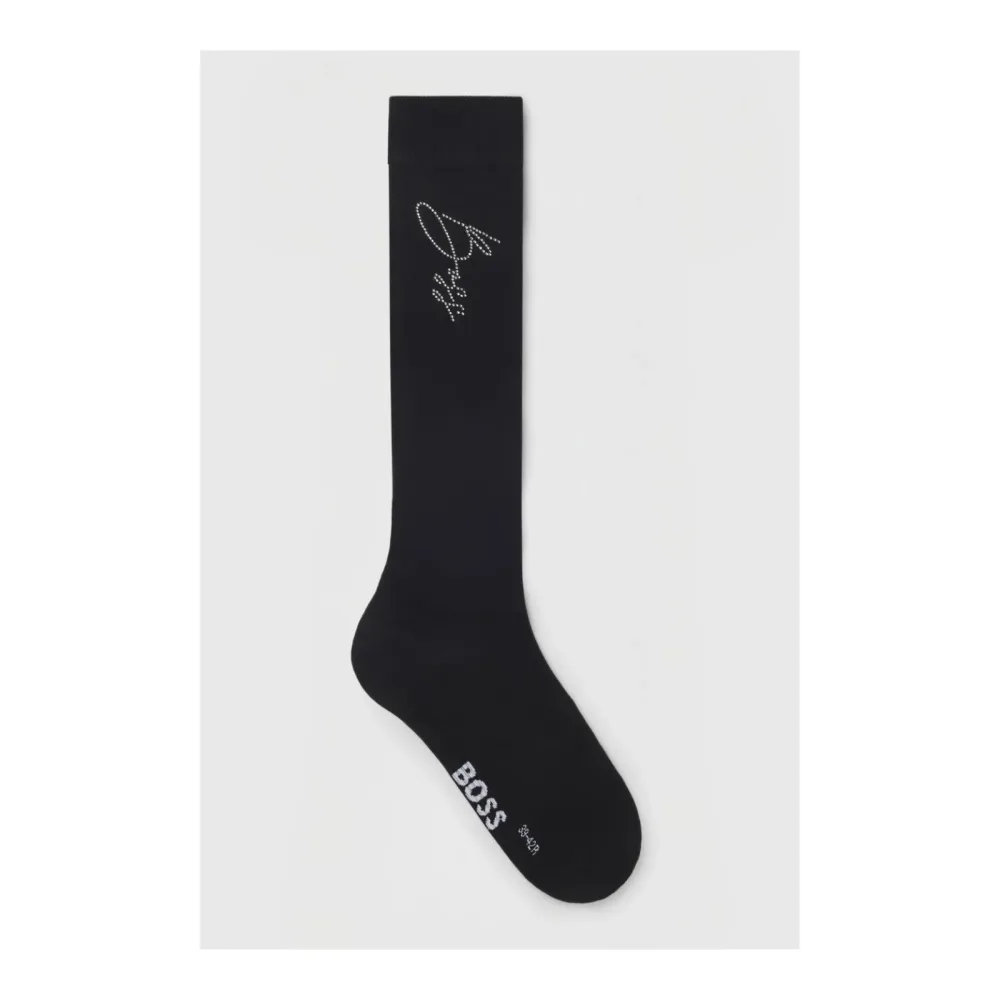BOSS Equestrian Reitsocken Sally Crystal Logo - Black -  Grösse: 35/38