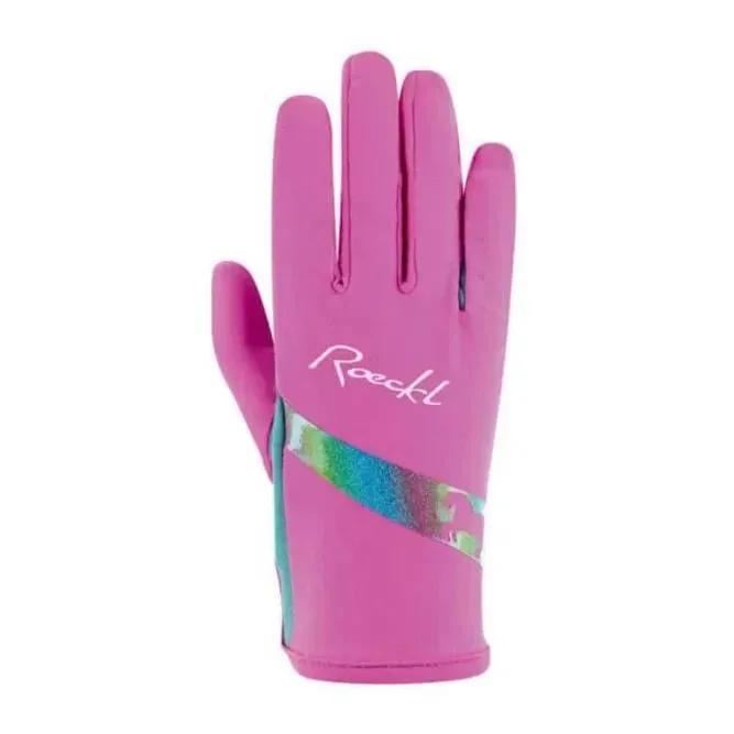 Roeckl Reithandschuh Kapriole Kinder - Pink -  Farbe: Pink, Grösse Handschuhe: 3