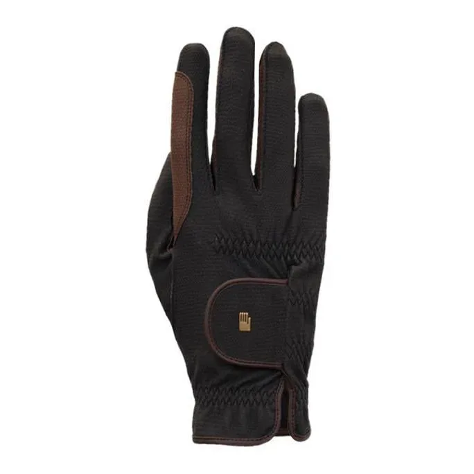 Roeckl Reithandschuh Malta - Schwarz/Mokka -  Farbe: Schwarz/Mokka, Grösse Handschuhe: 6.5