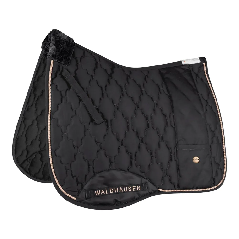 Waldhausen Schabracke Modern Rosé - Schwarz/Roségold Old -  Grösse Schabracken: DR
