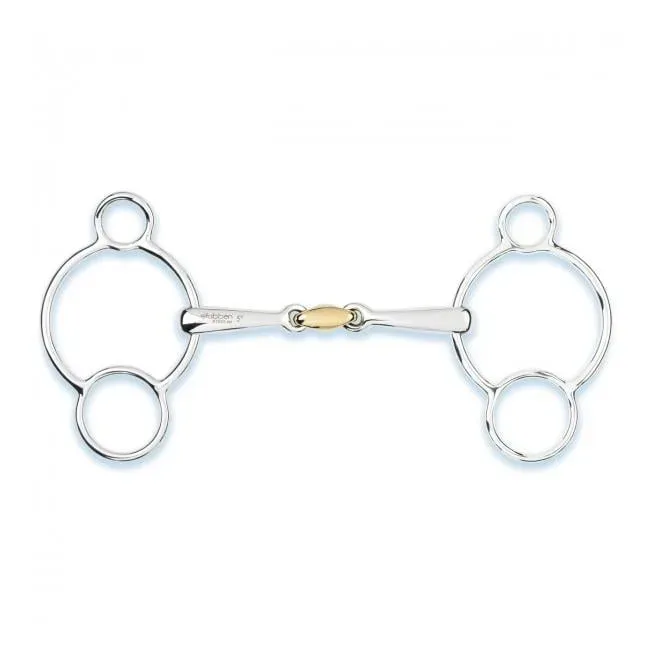 Stübben 3-Ring Pessoa Trense - Silber -  Gebisslängegrösse: 13.5 cm