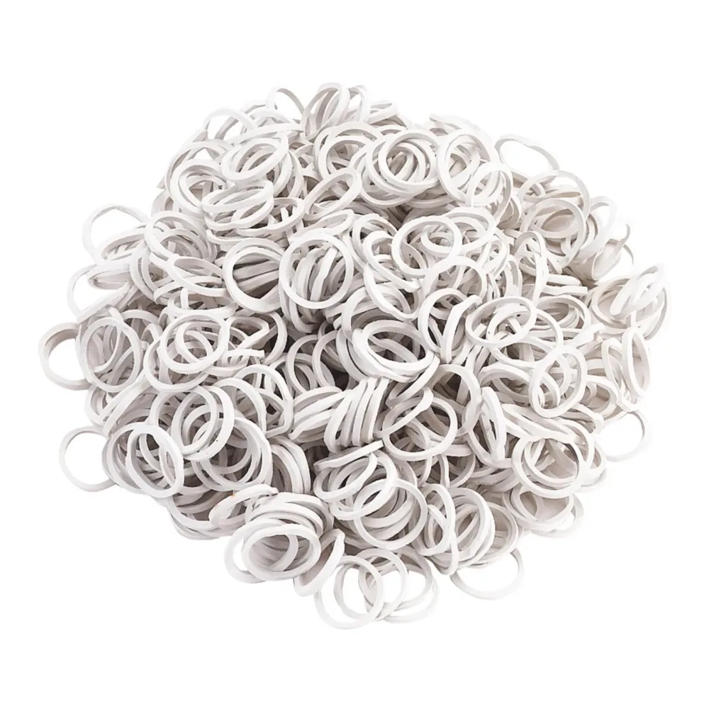 Kerbl Mähnengummi 800 Stück - weiss Farbe: Weiss, Grösse: One Size