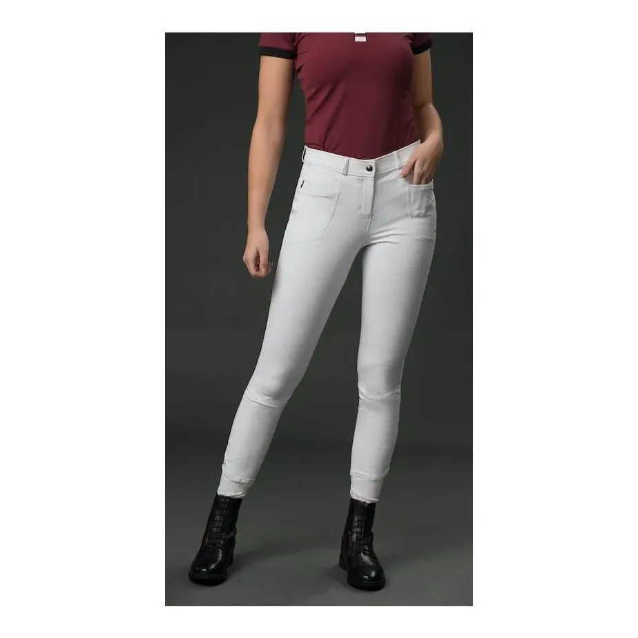 PresTeq Reithose AmbitionFirst Vollbesatz Damen - Weiss -  Grösse Bekleidung Damen: 36, Farbe: Weiss