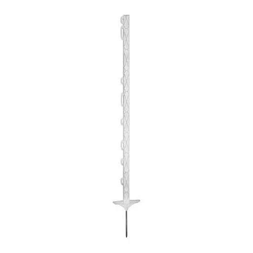 AKO Kunststoffpfahl TITAN - Doppeltritt - 5 Stück - Weiss -  Höhe: 157 cm
