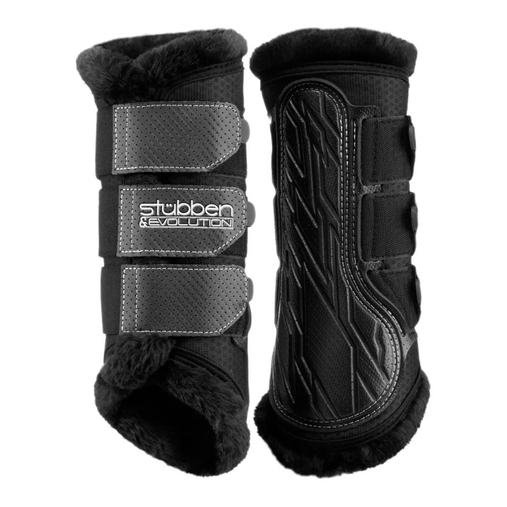 Stübben Gamaschen Airflow Fleece - Schwarz -  Farbe: Schwarz, Grösse: XL