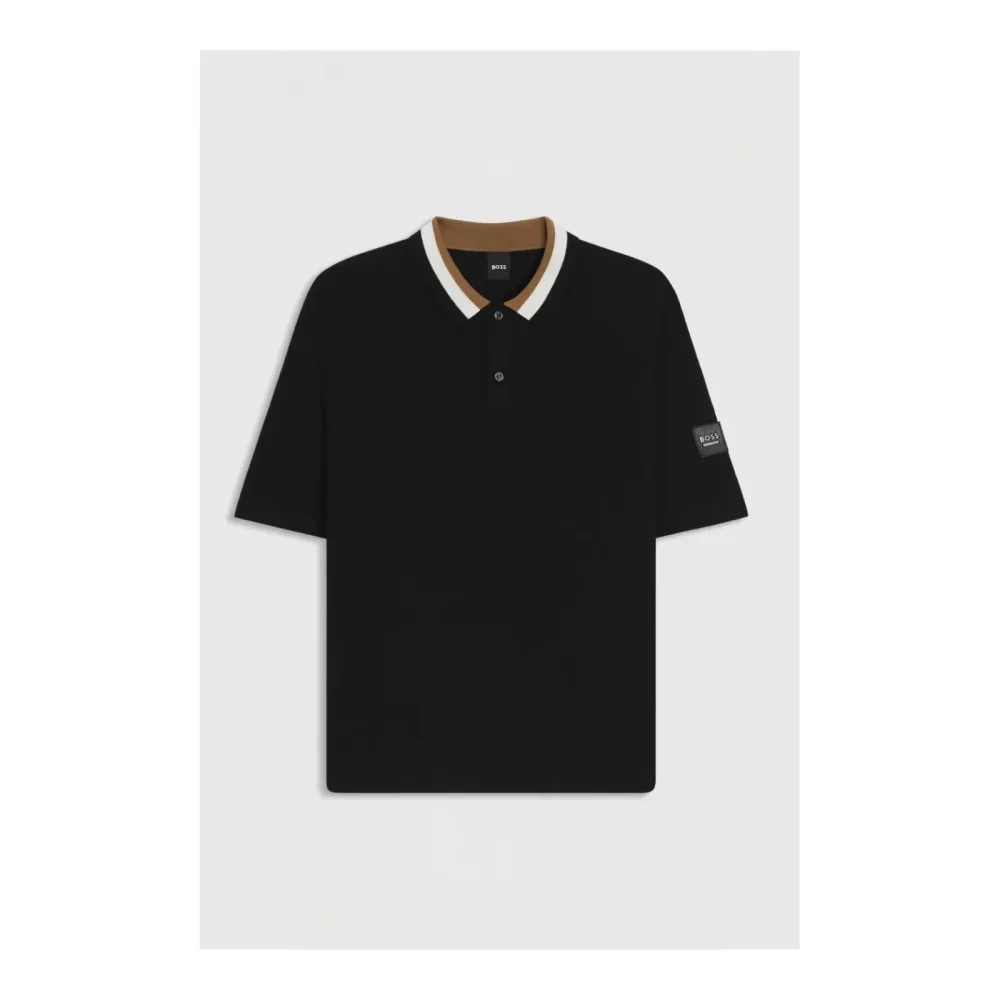 BOSS Equestrian Poloshirt Strick Joshua - Black -  Grösse: S