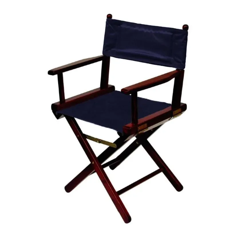 EQuest Campingstuhl Coach Chair - mahagoni optik - bezug marine Farbe: Marine, Grösse: One Size