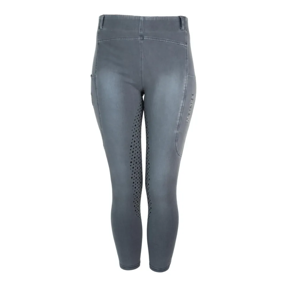 Marengo Reitleggings Jeans Fullgrip - Ice Grey Denim -  Grösse Hose: S