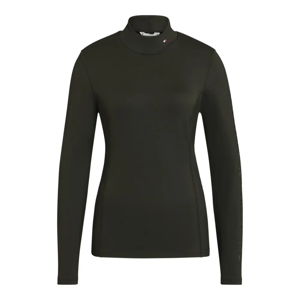 Tommy Hilfiger Equestrian Funktionsshirt Ava High Neck Damen - Pine -  Grösse: XS