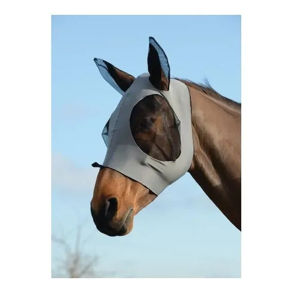Weatherbeeta Fliegenmaske stretch - grau Grösse Pferd: Pony, Farbe: Grau