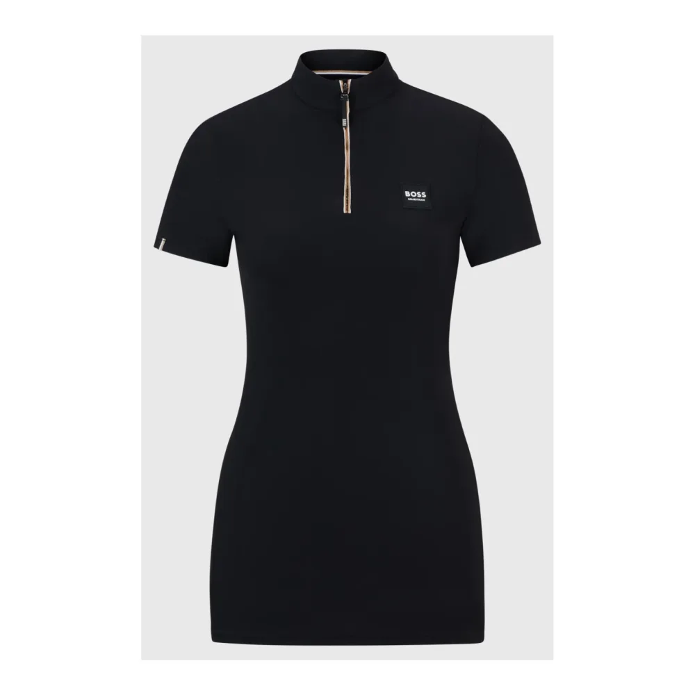 BOSS Equestrian Trainingsshirt Mila Signature Damen - Black -  Grösse Bekleidung Damen: L