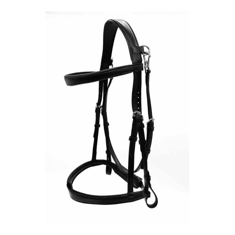 EquineTree Zaumzeug Mela mit T-Strap - Schwarz -  Grösse: WB