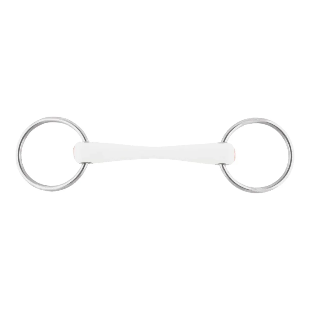 Nathe Stangengebiss, Ring 70mm - Weiss -  Gebisslängegrösse: 14.0 cm, Stärke: 20 mm