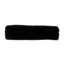 Kentucky Lammfell (künstl.) Nasenriemenschoner - schwarz Farbe: Schwarz, Grösse: One Size
