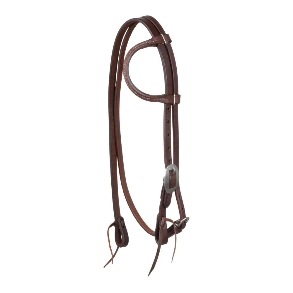 Pool's Westernzaum One-Ear Kinnriemen Basic - Oliato -