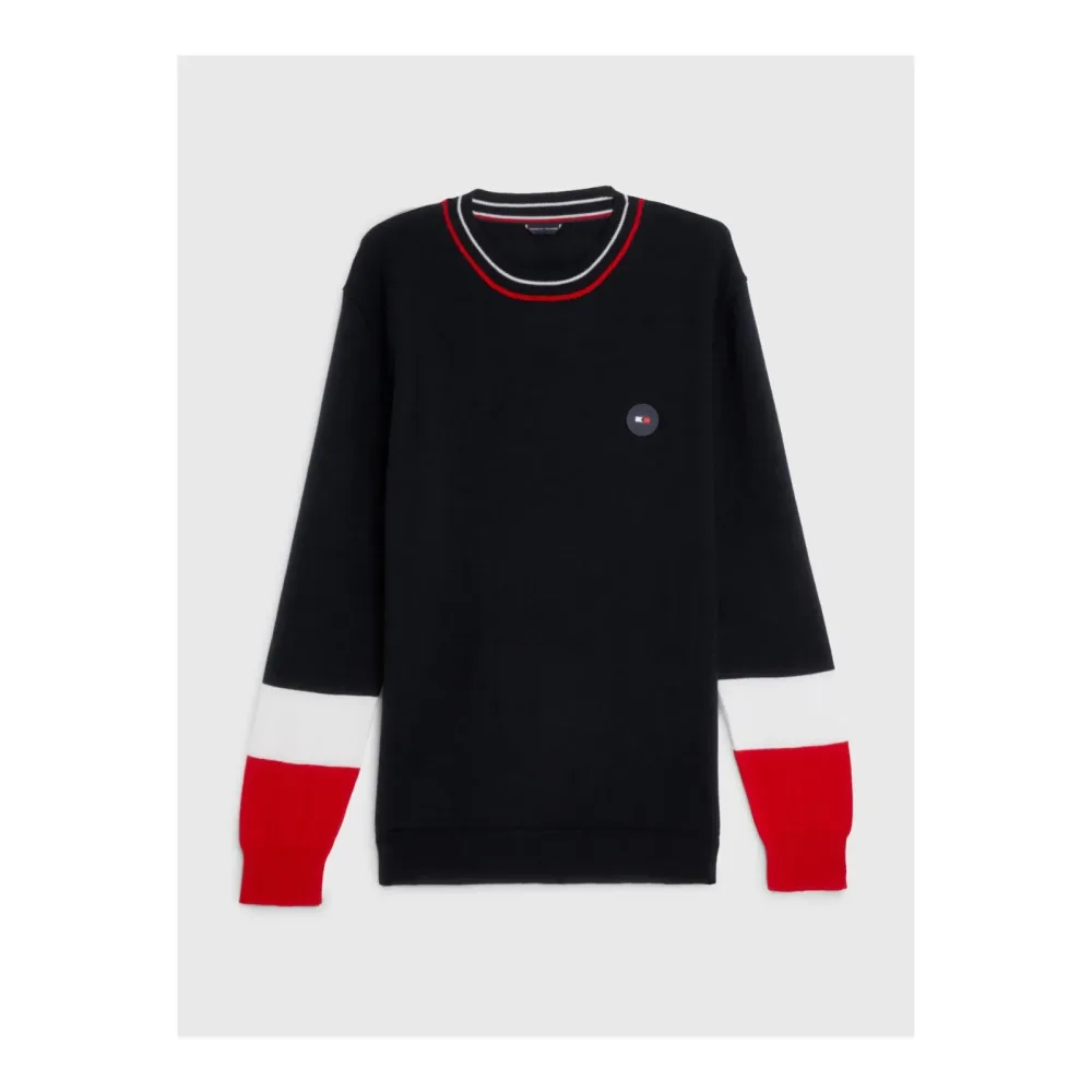 Tommy Hilfiger Equestrian Strickpullover Colorblock Herren - Desert Sky -  Grösse: XL