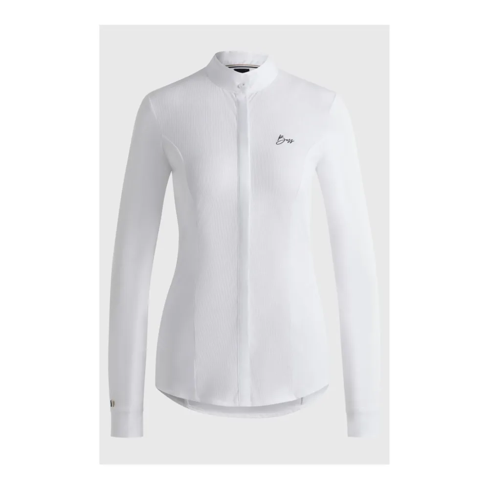 BOSS Equestrian Turnierbluse Emma Damen - White Stripes -  Farbe: White Stripes, Grösse Bekleidung Damen: S
