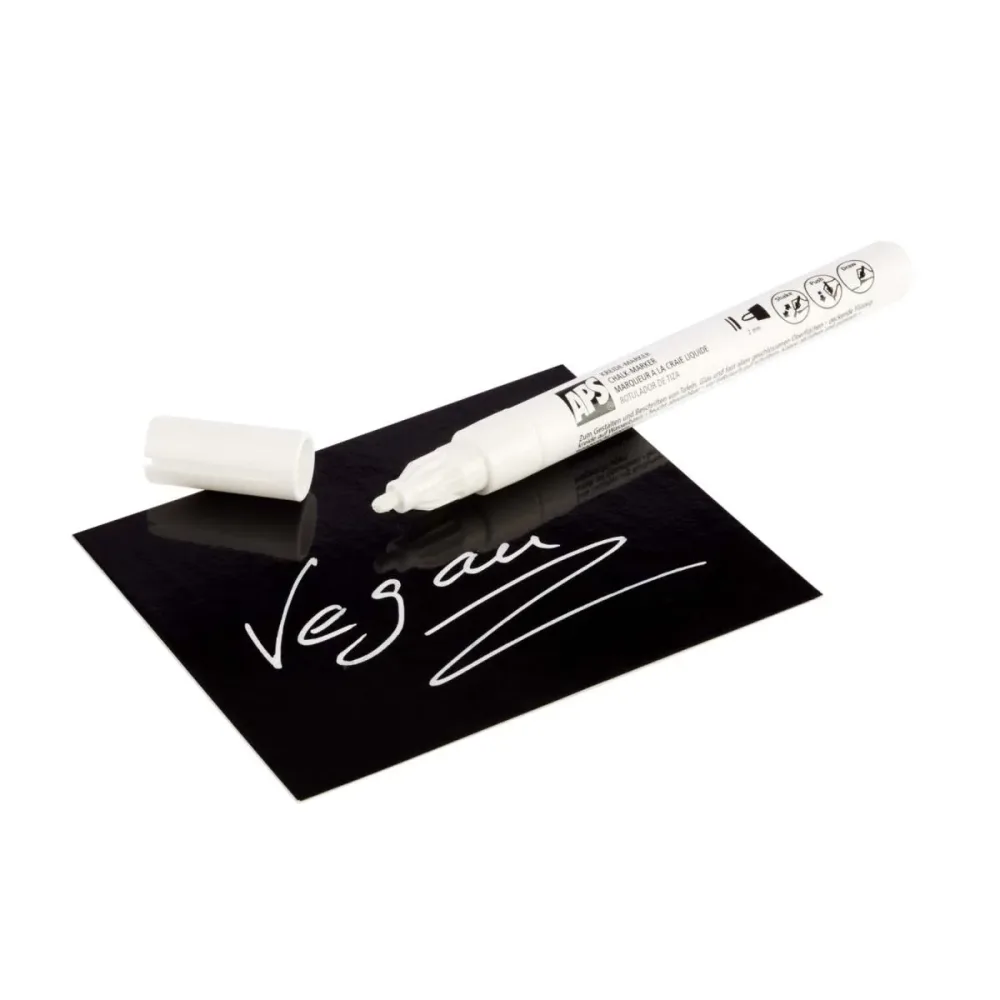 APS Kreidestift, 2er Set Ø 1 cm; 13 cm (L); weiss; 2 Stück / Pack