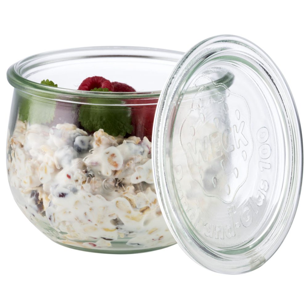 APS Weck-Glas Tulpenform mit Deckel 6er Set; 580 ml, 11x9 cm (ØxH); transparent; rund; 6 Stück / Pack