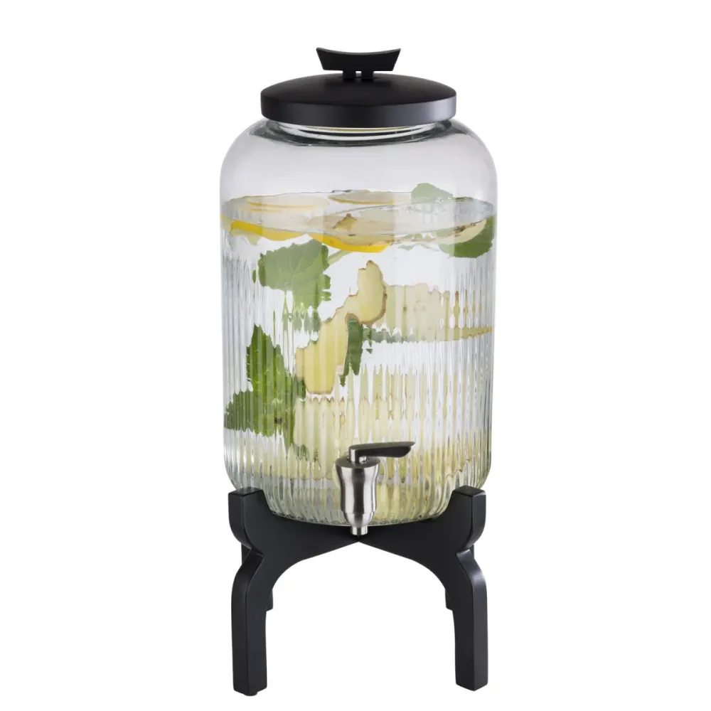 APS Getränkespender ASIA; 7000 ml, 24.5x45.5 cm (ØxH); schwarz/transparent