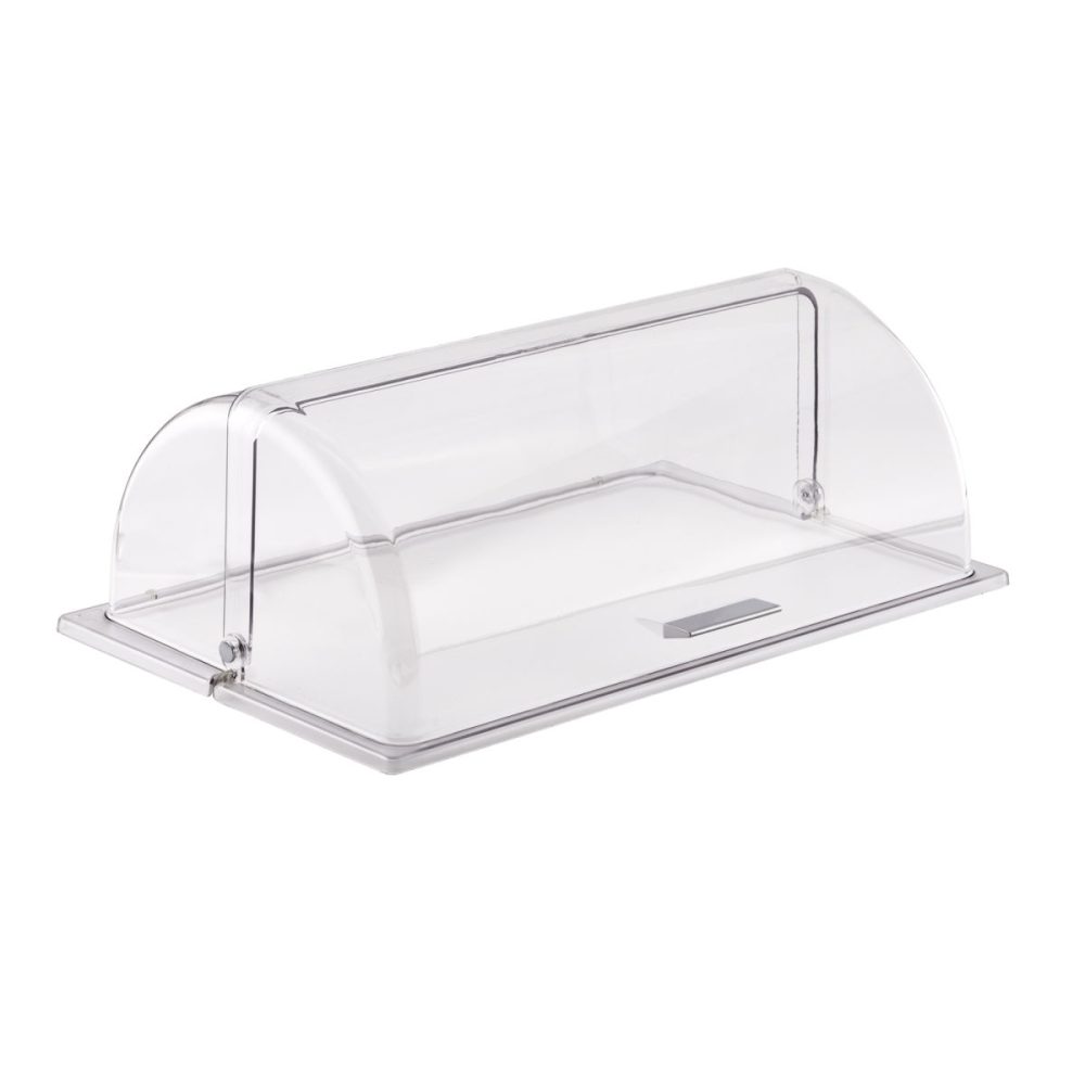 APS Kunststoff Cover / Rolltophaube GN 1/1; 53x32.5x19 cm (LxBxH); transparent; rechteckig