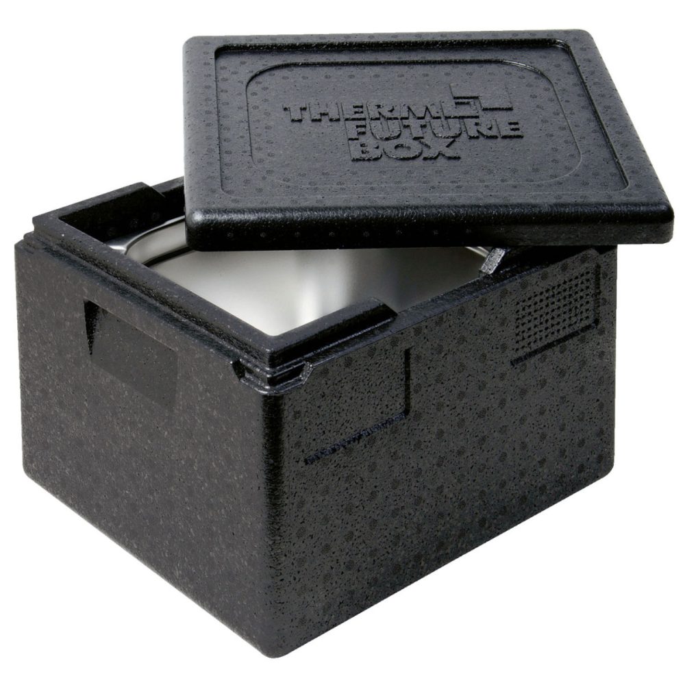 Thermo Future Box Thermobox 1/2 GN Premium; 19000 ml, 39x33x28 cm (LxBxH); schwarz