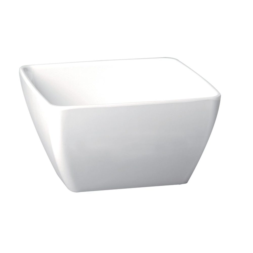 APS Schale PURE, Melamin, eckig; 400 ml, 13x13x6 cm (LxBxH); weiss; quadratisch