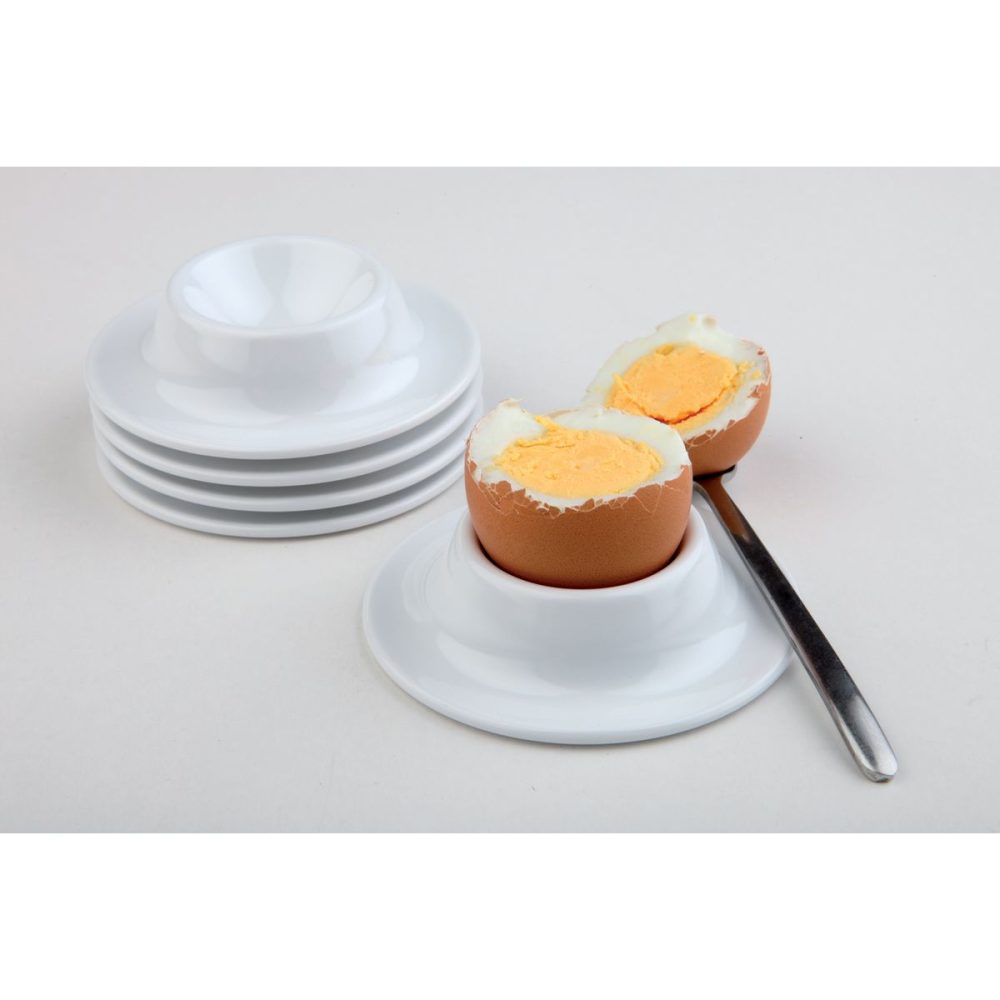 APS Eierbecher, 4er Set; 8.5x4.5 cm (ØxH); weiss; rund; 4 Stück / Pack