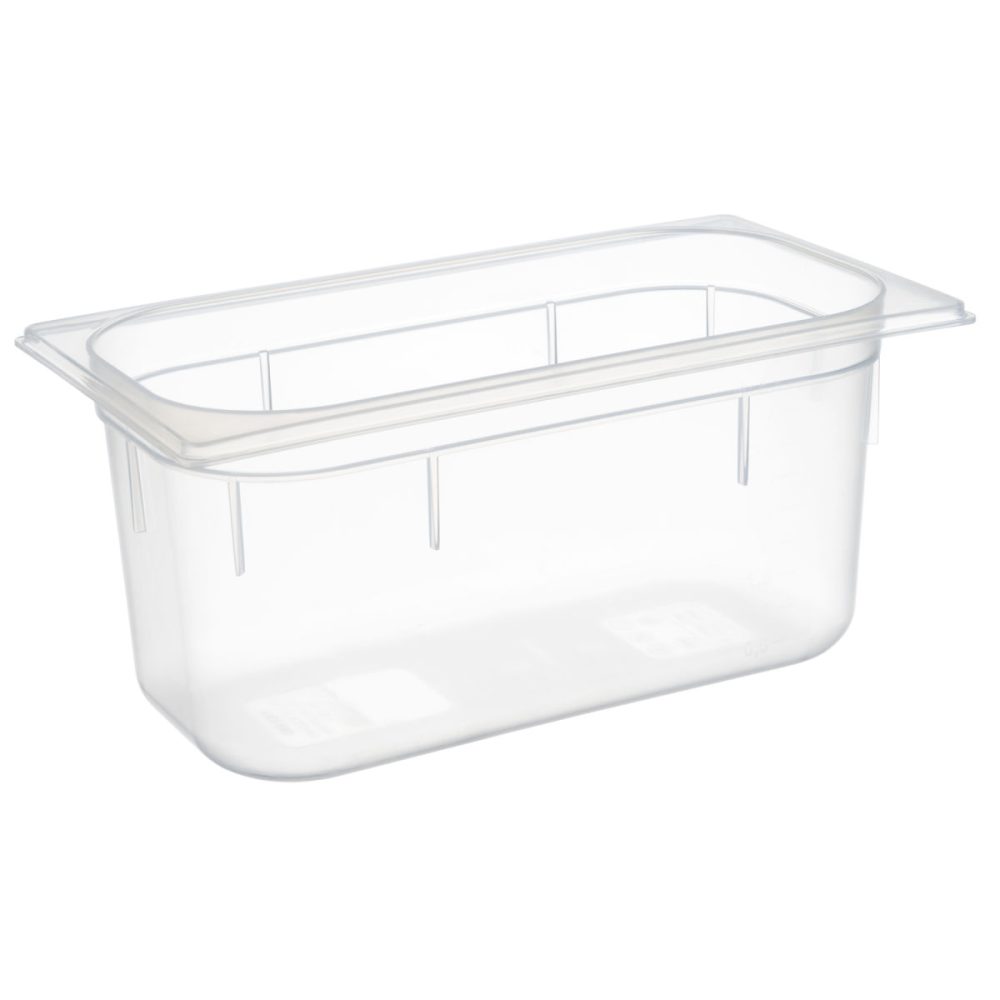 APS GN 1/3 Behälter 32,5 x 17,6 cm, Tiefe: 150 mm; GN 1/3, 5300 ml, 32.5x17.6x15 cm (LxBxT); transparent