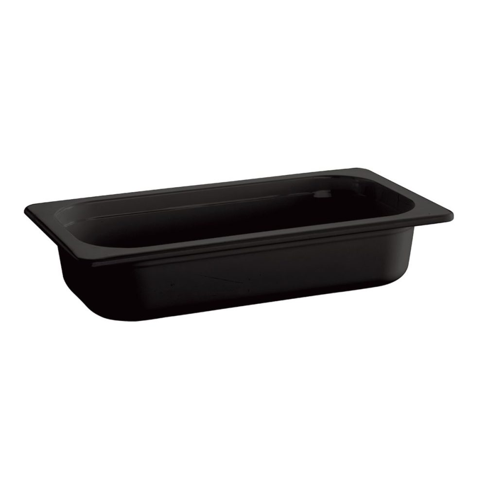 APS GN-Behälter Ecoline GN 1/3; GN 1/3, 2000 ml, 32.5x17.5x6.5 cm (LxBxT); schwarz