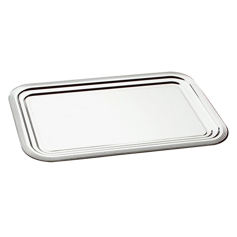 APS Partyplatte Classic rechteckig Coda 1/1 GN; GN 1/1, 53x32.5x1.5 cm (LxBxH); silber; rechteckig