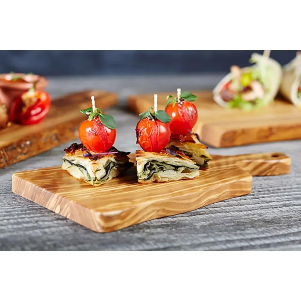 APS Servierbrett OLIVE, Olivenholz, mit Griff; 18.5x12.5x1.5 cm (LxBxH); braun; rechteckig