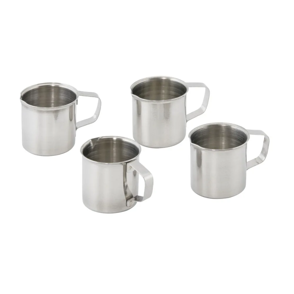 APS Milchkännchen, 4er-Set; 20 ml, 3.6x3.5 cm (ØxH); silber; rund; 4 Stück / Pack
