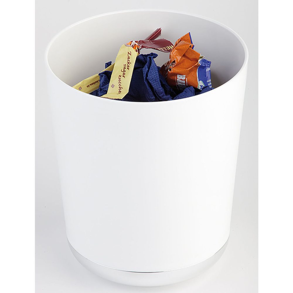 APS Tischreste- / Besteck Behälter Base Chrom; 1300 ml, 13x15.5 cm (ØxH); weiss; rund