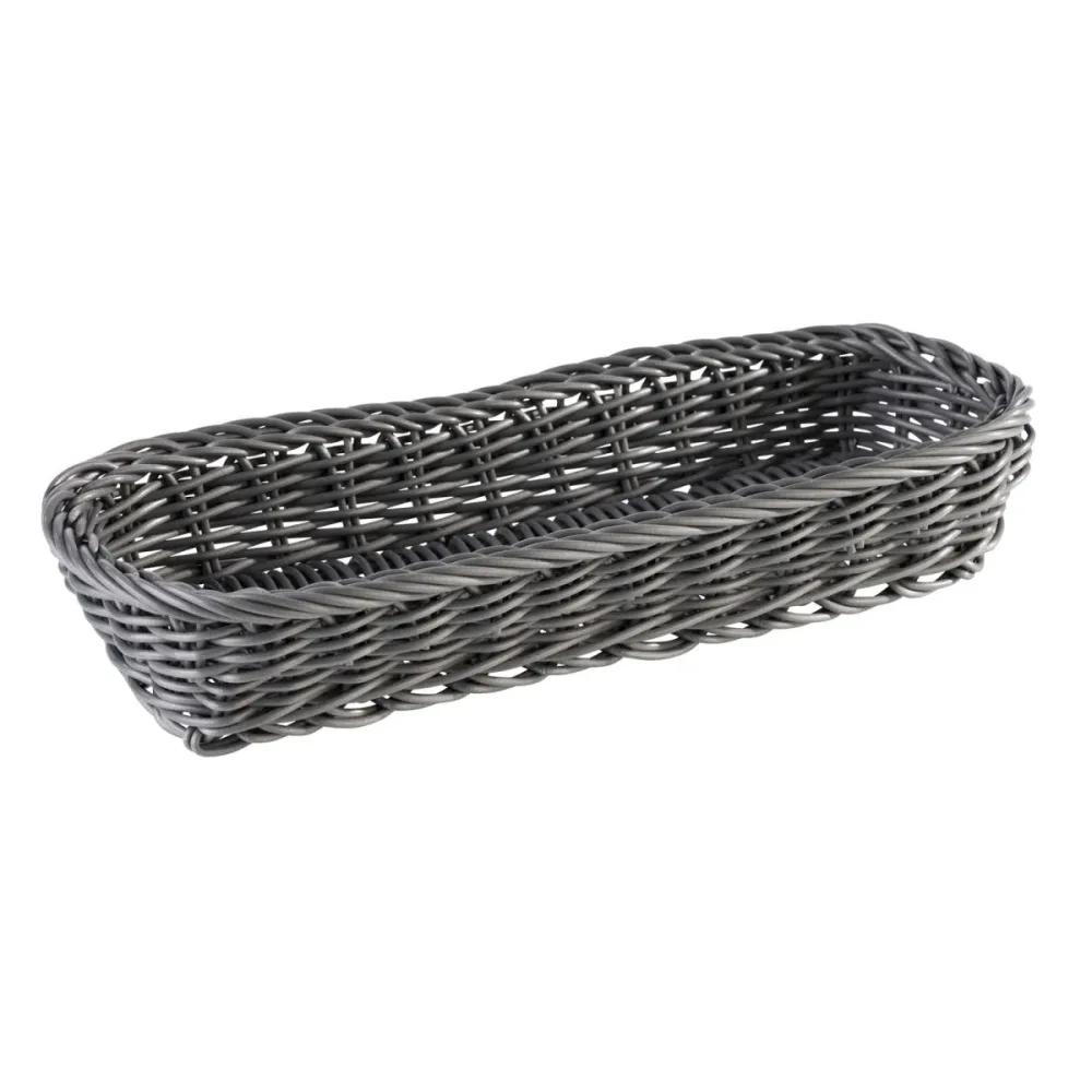 APS Besteckkorb -ECONOMIC- 27 x 10 cm, H: 4,5 cm - 40011; 27x10x5 cm (LxBxH); grau