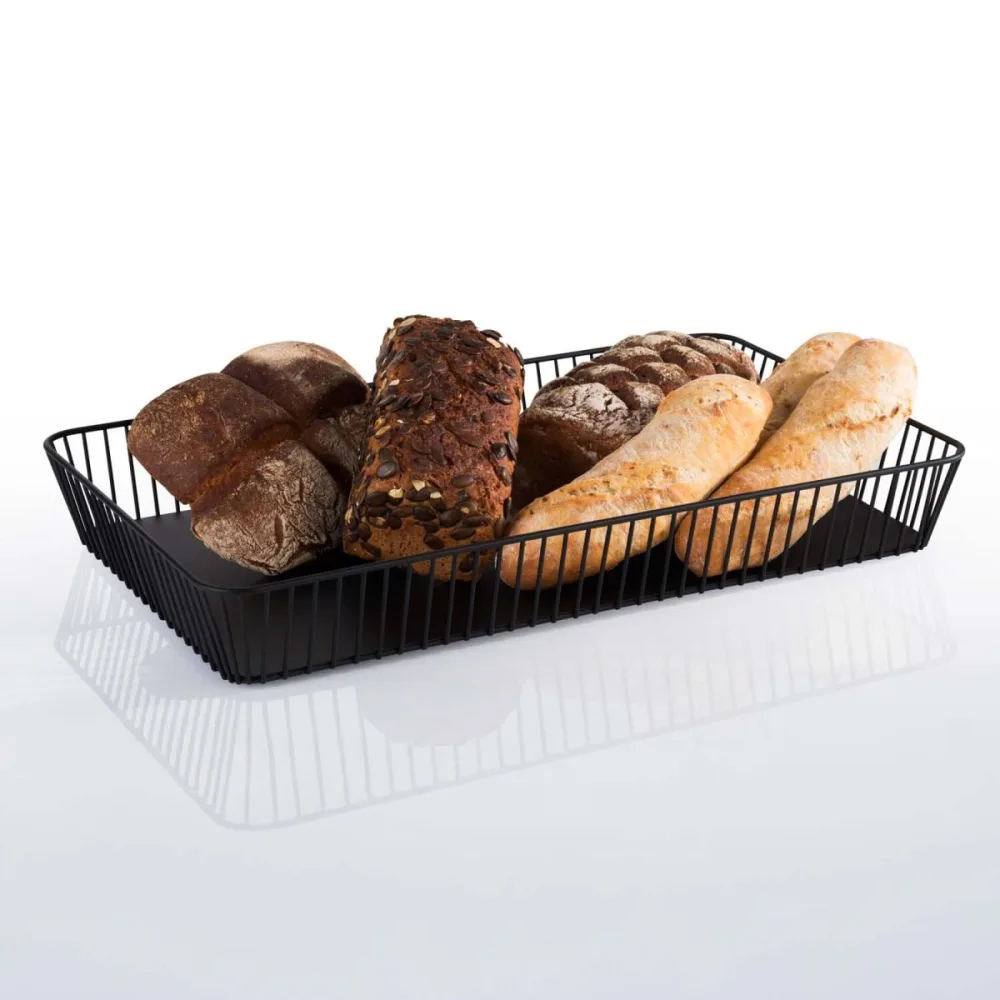 APS GN 1/1 Korb URBAN; GN 1/1, 53x32.5x7.5 cm (LxBxH); schwarz; rechteckig